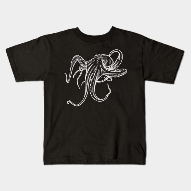 Octopus Kids T-Shirt by GnauArt